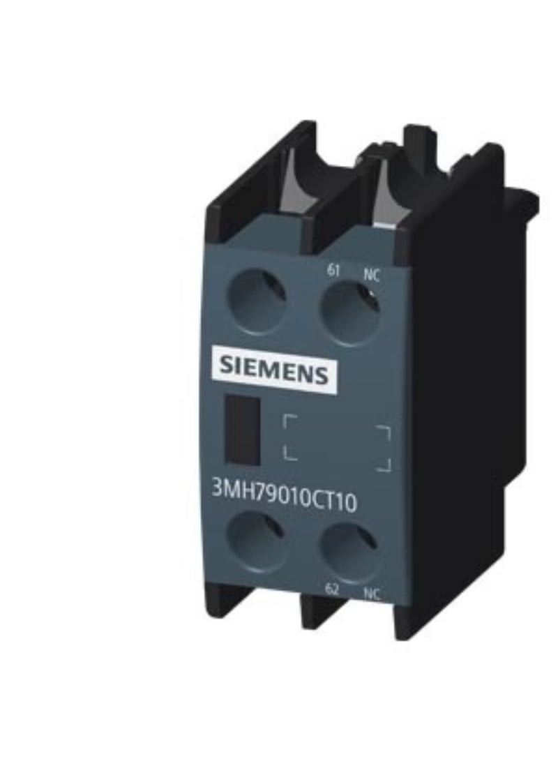 Siemens Auxiliary Switch – Front 2NO for 3MT7 and 3MH7 Contactors Screw terminal (3MH7920-0CT10) - Image 1